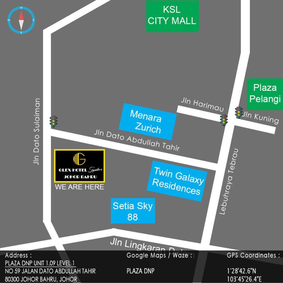 Glex Hotel Signature Johor Bahru Exterior foto